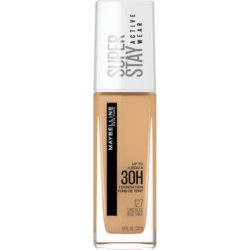 Vista 17 de Maybelline Super Stay Base Líquida de Cobertura Completa Active Wear Makeup, Hasta 30 Horas de Duración, Resistente a Transferencias, Sudor y Agua