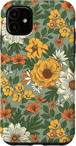 Vista 8 de Yellow Wildflower Summer Flowers Botanical Graphic Floral Case for iPhone 16