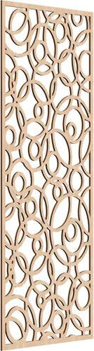 Vista 67 de 9 3/8 pulgadas de ancho x 24 3/8 pulgadas de alto x 1/4 pulgadas de alto, paneles de pared de madera con calado, roble rojo