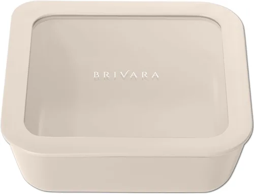 Vista 26 de Recipiente de almacenamiento de alimentos de vidrio recubierto de cerámica Sin PTFE, PFOA, PFAS y BPA Recipiente reutilizable no tóxico