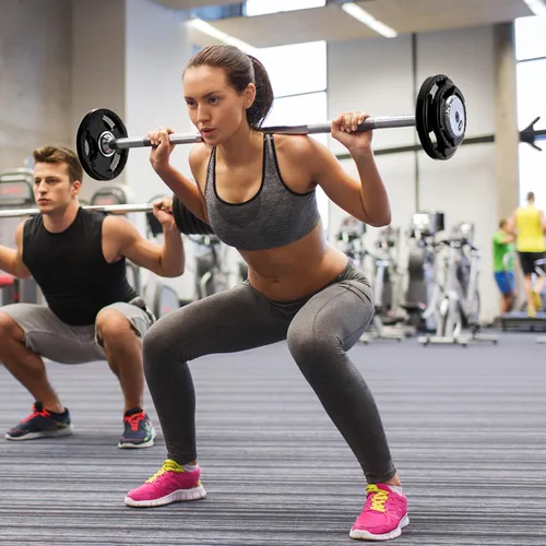 Vista 6 de RitFit Weight Plates for Barbell, 2-Inch Olympic Rubber Grip Plates for Weightlifting and Strength Training in Home & Gym, Single, Pair and Sets