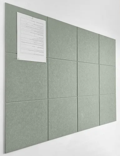 Vista 24 de Tablero de anuncios verde Gran alternativa a los tableros de corcho para paredes Tablero de corcho de fieltro para oficina, hogar y aula