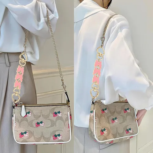 Vista 4 de AGEN KGEN Cadena extensora de correa para bolso de mano para mujer, exquisita correa de cadena de repuesto