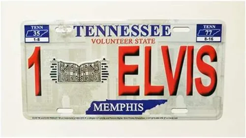 Midsouth Products Placa de matrícula Elvis - 1Elvis