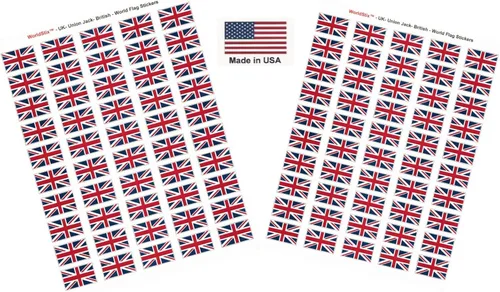 Vista 148 de 100 calcomanías de la bandera de Afganistán, dos hojas de 50, 1.5" x 1" hechas en Estados Unidos, calcomanías autoadhesivas para álbum de recortes