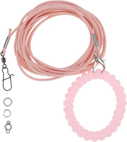 Vista 8 de Arnés para pájaros Cuerda de entrenamiento volador 3M para loros, palomas y periquitos con anillo 4# (negro)