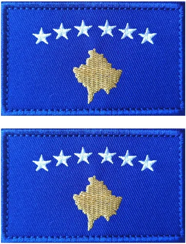 Vista 138 de 2 unidades AliPlus Parches de bandera de Afganistán bordados, parches tácticos militares de moral con gancho y bucle