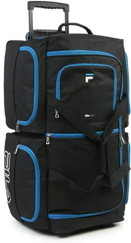 Vista 4 de Fila Bolsa de lona grande con ruedas de 7 bolsillos, NegroAzul, Bolsa de lona grande con 7 bolsillos