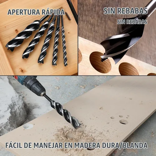 Vista 6 de 6 brocas de taladro hexagonal de 18 pulgadas de largo