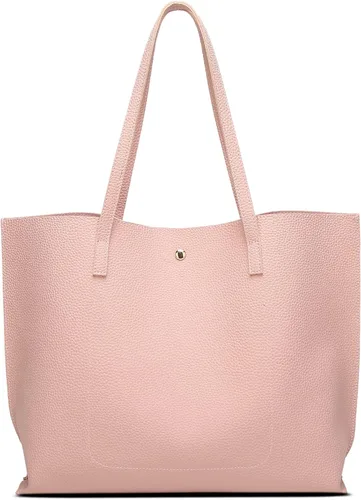 Vista 4 de Dreubea - Bolsa de piel sintética suave con borlas de gran capacidad