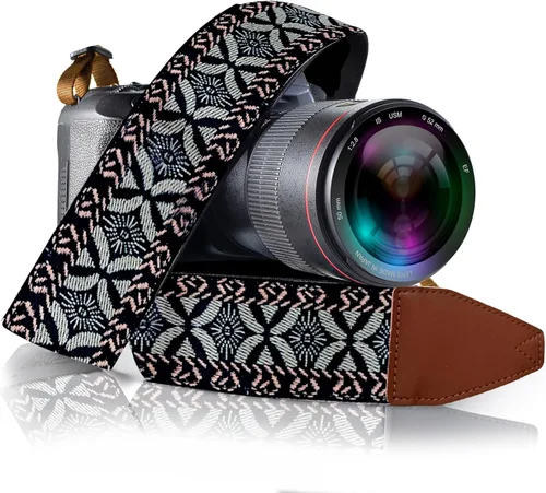 Vista 39 de Art Tribute Camera Strap for All DSLR and Mirrorless Cameras. Add Your Name Or Initials Make It a Personalized Gift