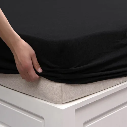 Vista 32 de PURE ERA Sábana bajera ajustable de algodón de punto de jersey (sin sábana encimera ni fundas), bolsillo profundo de hasta 15 a 20 pulgadas, ultra