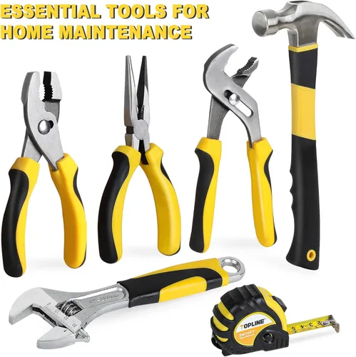 Vista 7 de TOPLINE 467-Piece Household Home Tool Sets for Mechanics, 16-Inch Tool Bag with Heavy Duty Home Tool Kit Included, Tool Sets for Men, Tool Kits for
