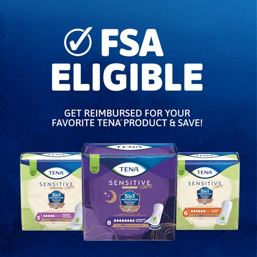 Vista 8 de TENA Almohadillas de incontinencia de cuidado sensible para mujeres, control de vejiga y posparto, máxima absorción, longitud regular, 52