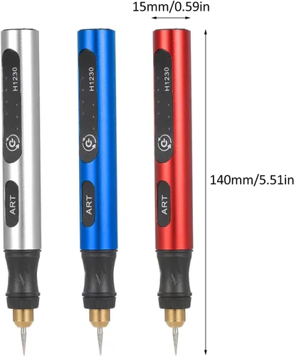 Vista 4 de Mini herramienta rotativa inalámbrica de 3 velocidades 5 V Reable Kit de herramientas rotativas con 4 brocas de molienda de carga USB, herramienta