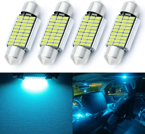 Vista 26 de AUTOGINE 4 unidades DE3022 DE3021 DE3175 3175 3022 bombillas LED Festoon 28mm 29mm 1.1" Ámbar Amarillo 3014 15-EX Chipsets para luces interiores