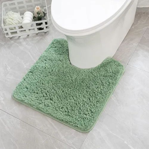 Vista 66 de MIULEE Alfombras de baño negras de microfibra suave y pequeña, 16 x 24