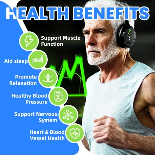 Vista 5 de Gomitas de potasio y magnesio, suplemento de potasio con Ashwagandha, glicinato de magnesio de alta absorción, B6, D3, citrato de potasio