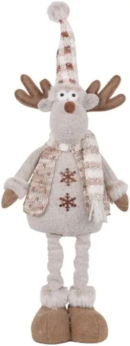 Gnomos de Navidad ajustables de pie, hechos a mano, gran gnomo de alce con patas retráctiles, adornos de decoración de Navidad, decoración de
