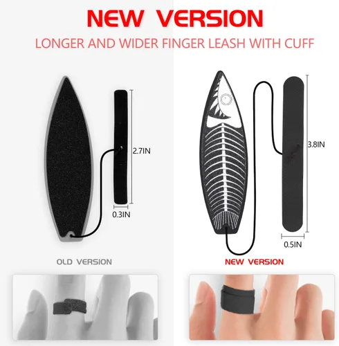 Vista 2 de Tabla de surf con dedos para paseo en automóvil, 6 mini tabla de surf de viento para ventana de coche