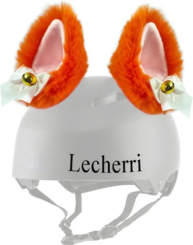 Vista 11 de Orejas de gato para casco, orejas de zorro con campana, accesorios para casco de campana, 2 unidades, diseño reutilizable (casco no incluido)