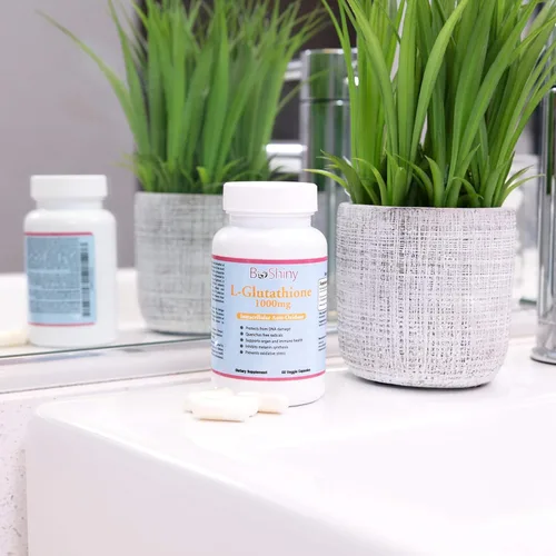 Vista 4 de Glutathione, pastillas para blanquear la piel (0.035 onzas) L-antioxidante glutatión para mantener el hígado saludable y desintoxicar para ayudar a