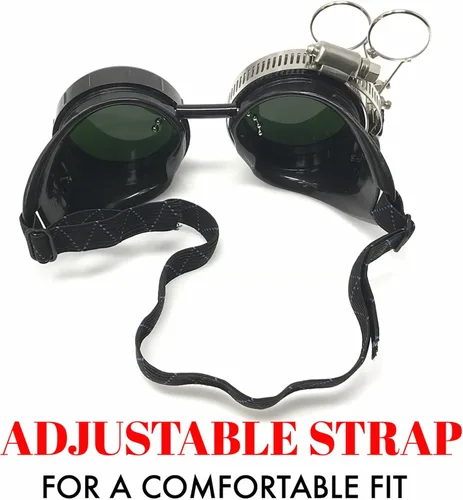 Vista 4 de Steampunk Victorian Goggles anteojos de soldadura por umbrellalaboratory