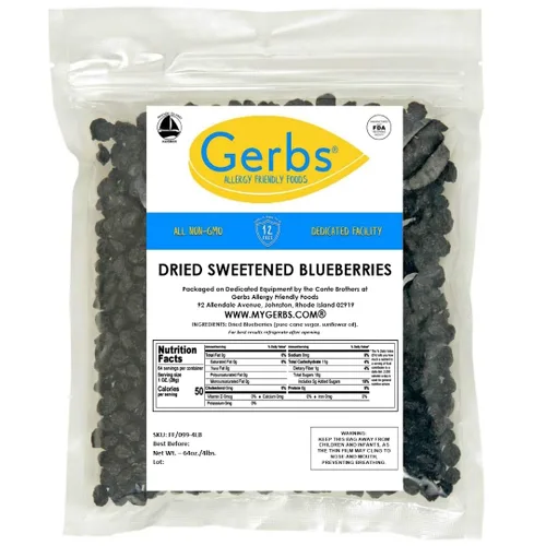 Vista 69 de Frutas secas GERBS, Top 14 libres de alergia alimentaria, sin sulfuro, sin conservantes, sin OMG, vegano