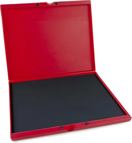 Vista 25 de MaxMark Large Black Stamp Pad - 2-3/4" by 4-1/4" - Premium Quality Felt Pad - Pack of 2