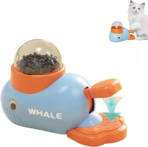 Juguete dispensador interactivo para gatos, rompecabezas interactivo para perros, dispensador de alimentos para perros para alimentación saludable
