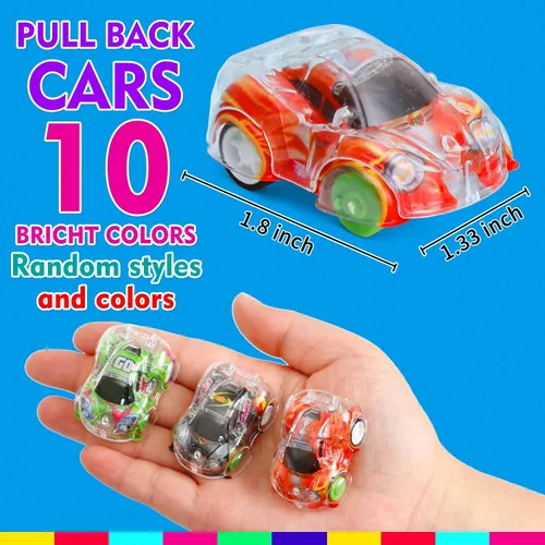 Vista 5 de 50 piezas de mini coches de carreras, pequeños juguetes de carreras a