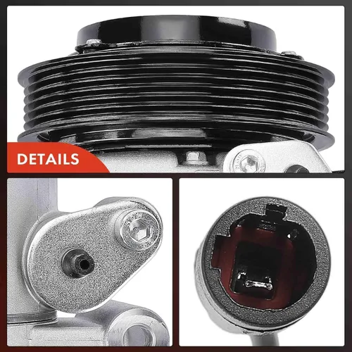 Vista 6 de A-Premium Compresor de aire acondicionado con embrague compatible con Isuzu Axiom 2002-2004, Amigo 1998-2000, Trooper 2002, Rodeo Sport 2001-2003