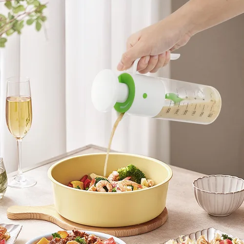 Vista 6 de Vucchini Botella mezcladora de aderezo para ensaladas, contenedor de aderezo de ensalada casero - Ketchup de almacenamiento de jugo de vidrio sin BPA