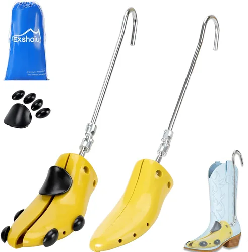Exshoiu Shoe Boot Stretcher for Cowboy Boots, Shoe Boot Expander for Thick Feet and Wide Feet, Adjustable Boot Widener