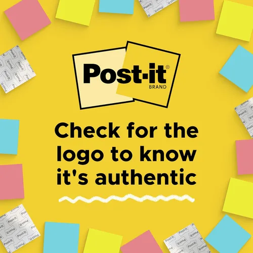 Vista 5 de Post-it Notas súper adhesivas, 15 blocs de notas adhesivas, varios tamaños, suministros escolares, productos de oficina, 2 veces más poder