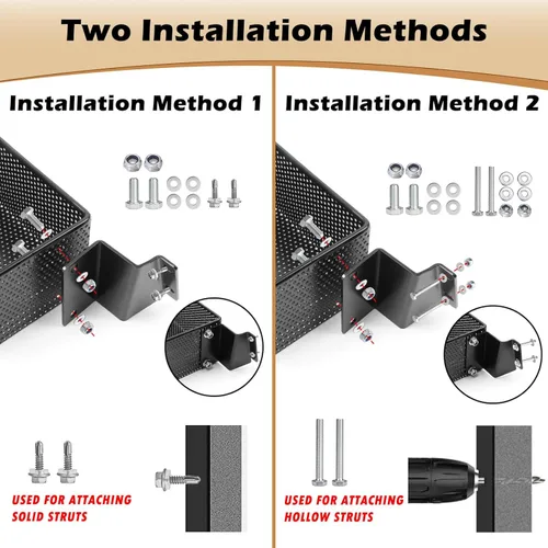 Vista 4 de MOSNAI Golf Cart Front Inner Basket Dash Storage/Tray Organizer, Golf Cart Inner Storage Utility and Durable Basket