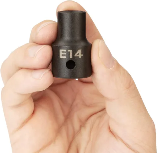 Vista 3 de TEKTON 1/2 pulgada Drive x E14 Zócalo de impacto de estrella externa poco profunda SID22414