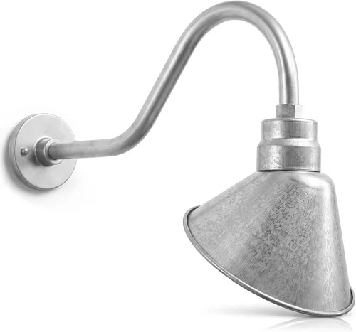 Vista 33 de Luz de letrero de cuello de cisne con pantalla angular negra satinada, 5000 Negro satinado (1 paquete)