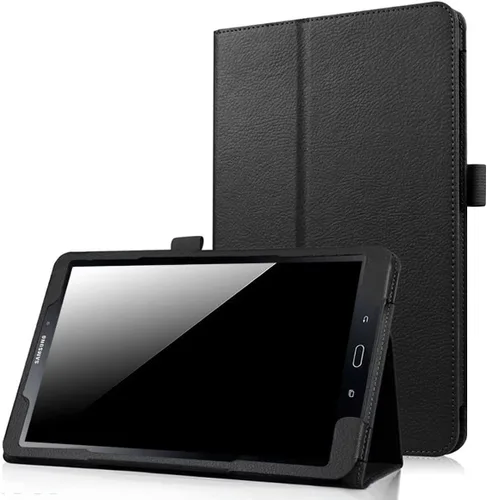 Funda Folio Para Galaxy Tab A 8.0 2017 Modelo T380/T385, Funda Protectora De Cuero De La PU Premium Para Samsung Galaxy Tab A 8.0 Pulgadas 2017 Negro