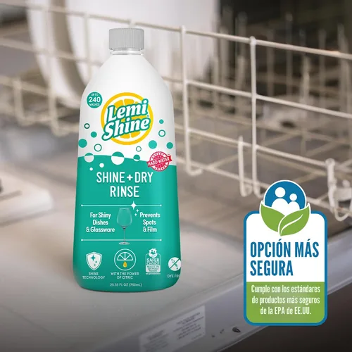 Vista 5 de Lemi Shine Shine and Dry - Ajuagador natural para lavavajillas - 25.35 fl