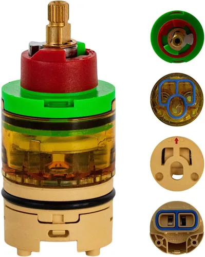 Vista 2 de FlowRite Reemplazo 95-152/95-154 Gerber SafeTemp 2 Conjunto de cartucho de ducha de una sola manija para GS-105
