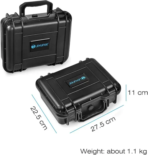 Vista 4 de Lekufee Funda rígida impermeable portátil para accesorios DJI Mavic Mini y SE (solo funda, no para Mini 4k/2/3/4)