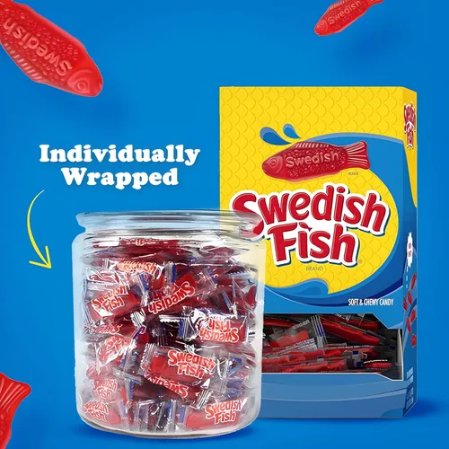 Vista 6 de Golosina Swedish Fish, paquetes individuales, 0.21 onzas