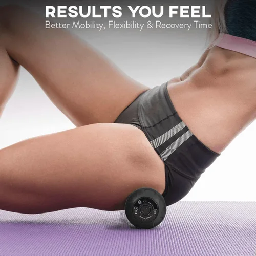 Vista 4 de Rolling With It Bola de masaje vibratoria de maní – Terapia de punto de activación de tejido profundo, liberación miofascial – de mano, inalámbrica