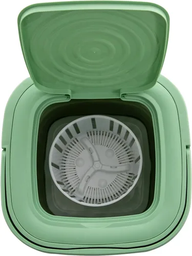 Vista 7 de Lavadora pequeña, de 8 litros/2.11 galones, mini lavadora plegable con cesta de drenaje, lavadora portátil multifuncional para el hogar, hotel, casa