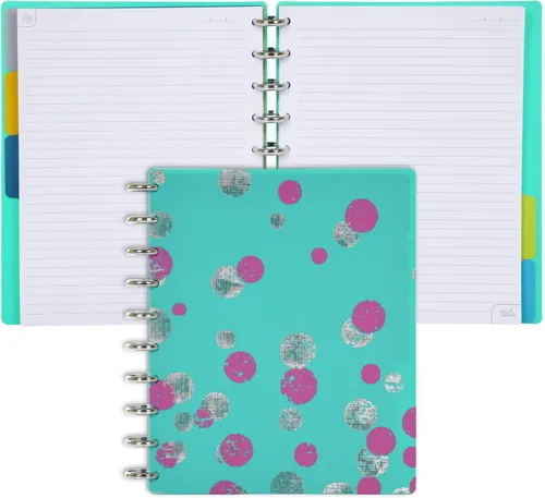 Vista 89 de Talia - Cuadernos de notas con tapas, planificador, personalizables, (Rosa de los 90, Junior (5.5 pulgadas x 8.5 pulgadas))