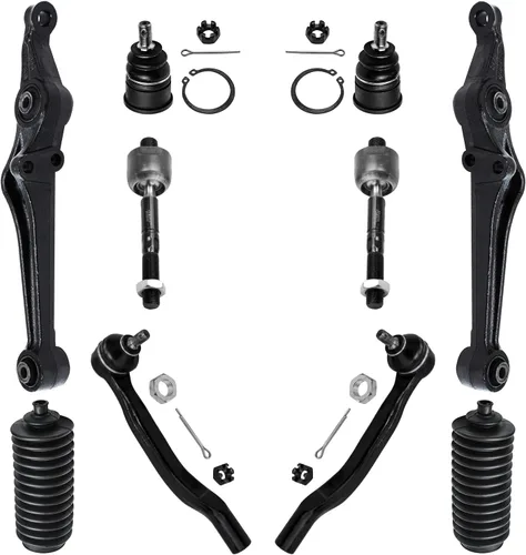 Vista 169 de Detroit Axle - Kit de suspensión frontal de 10 piezas para Chevy Trailblazer EXT GMC Envoy XL XUV Buick Rainier Isuzu Ascender Olds Bravada, brazos