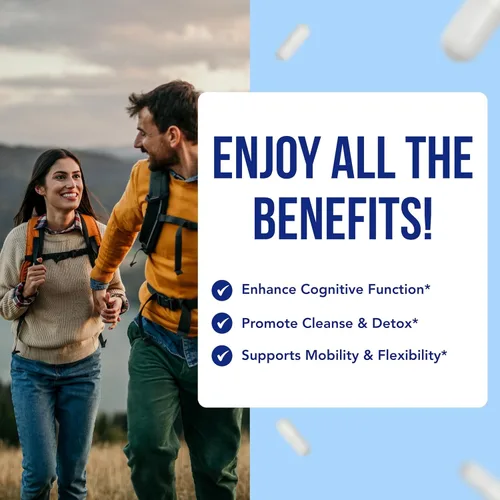 Vista 5 de SAM-E Suplemento de 400 mg Fácil absorción S-adenosil-L-metionina SAM-e 400mg para suplemento de apoyo óseo y estado de ánimo Fabricado