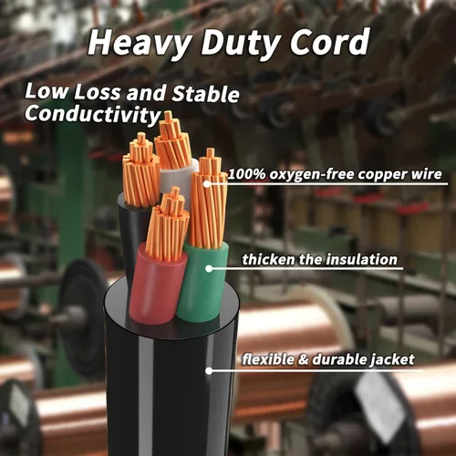 Vista 5 de PlugSaf Cable generador de 50 amperios, cable de extensión RV de 10 pies y 50 amperios con bloqueo giratorio, cable generador 50A de 4 puntas, NEMA