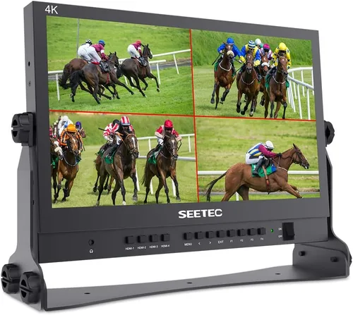 ATEM156 15.6 pulgadas 250nit 4 HDMI en salida Director Monitor de difusión | Quad View, Focus Assist, for ATEM Mini GoStream Video Switcher Mixer